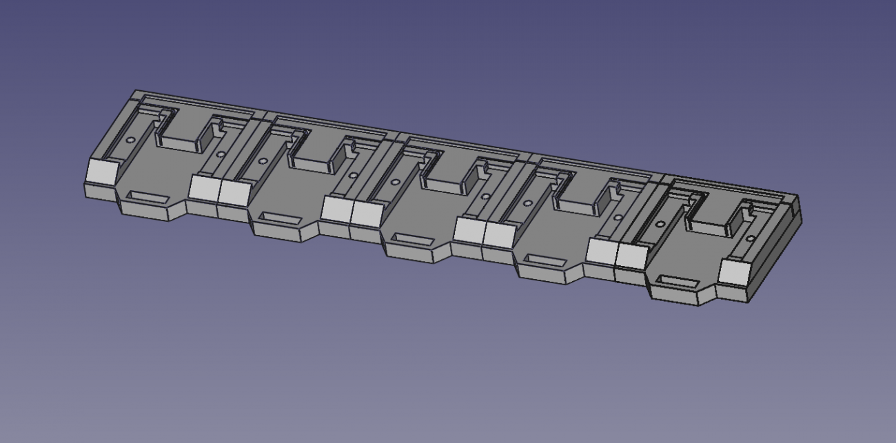 Battery array in FreeCAD