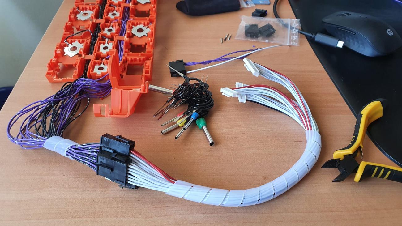 Finished BMS leads wiring with Molex connectors